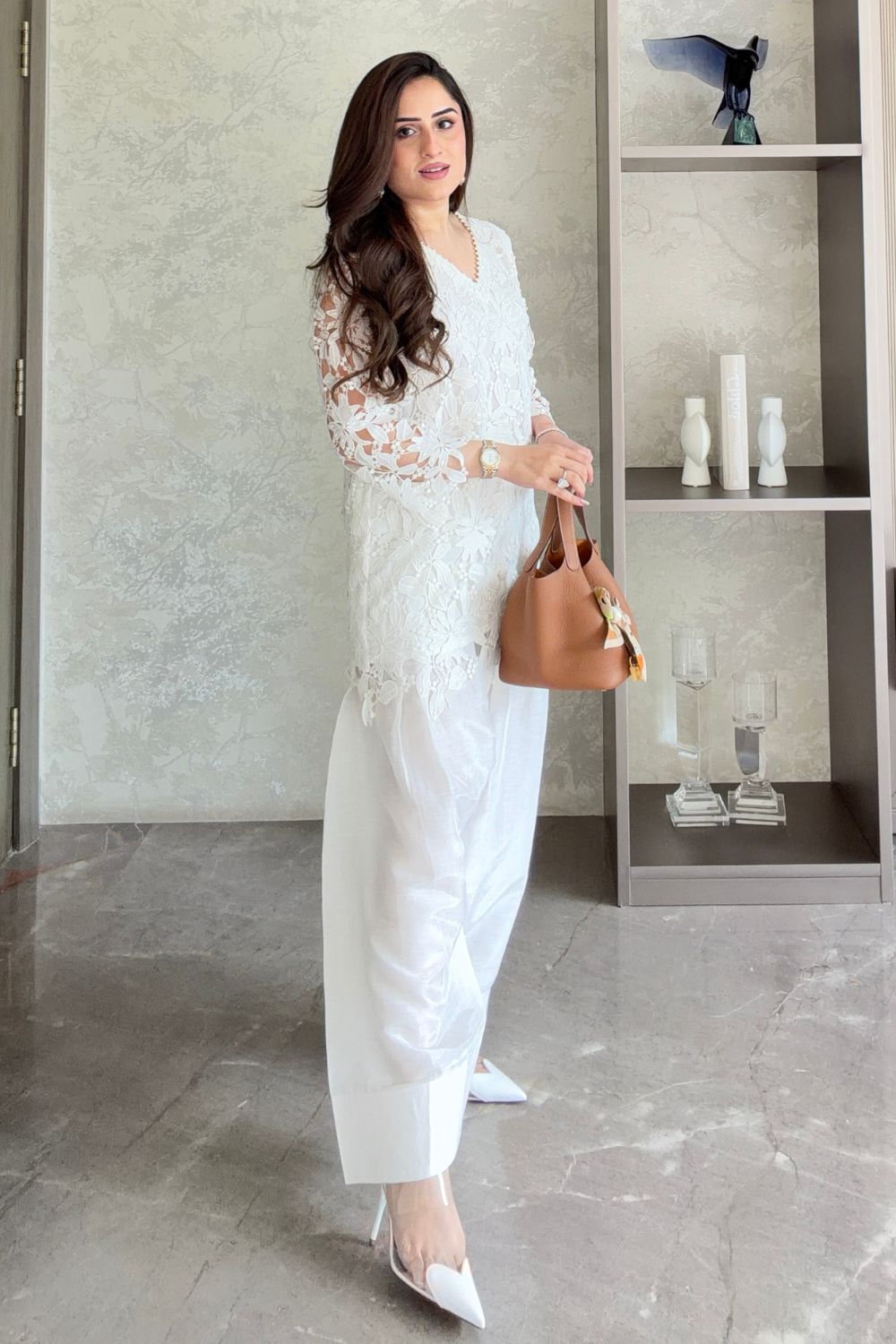 Nikita Vasdev In Our Zaira Lace Farshi Shalwar Set