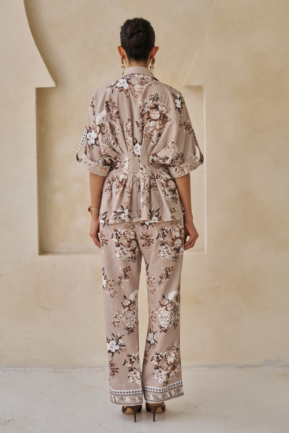Chloe Peplum Top & Pants Set