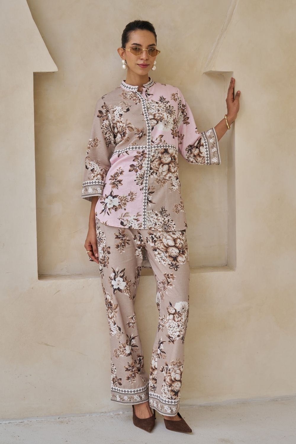 Zina High-Low Top & Pants Set