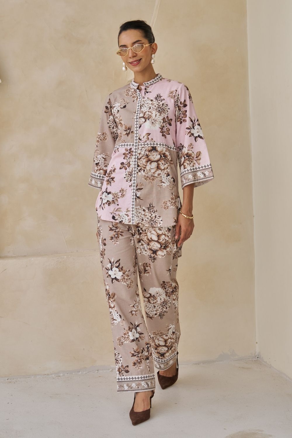 Zina High-Low Top & Pants Set