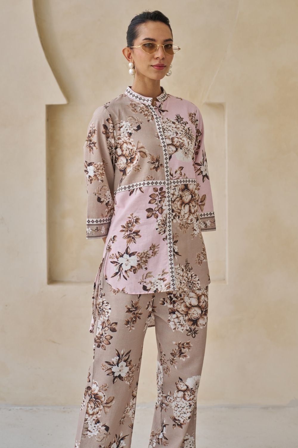 Zina High-Low Top & Pants Set