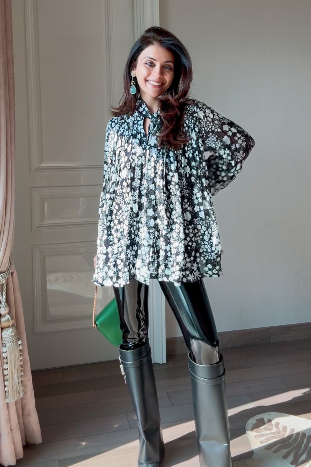 Nriti Shah In Our Daphne Tie-up Bow Top