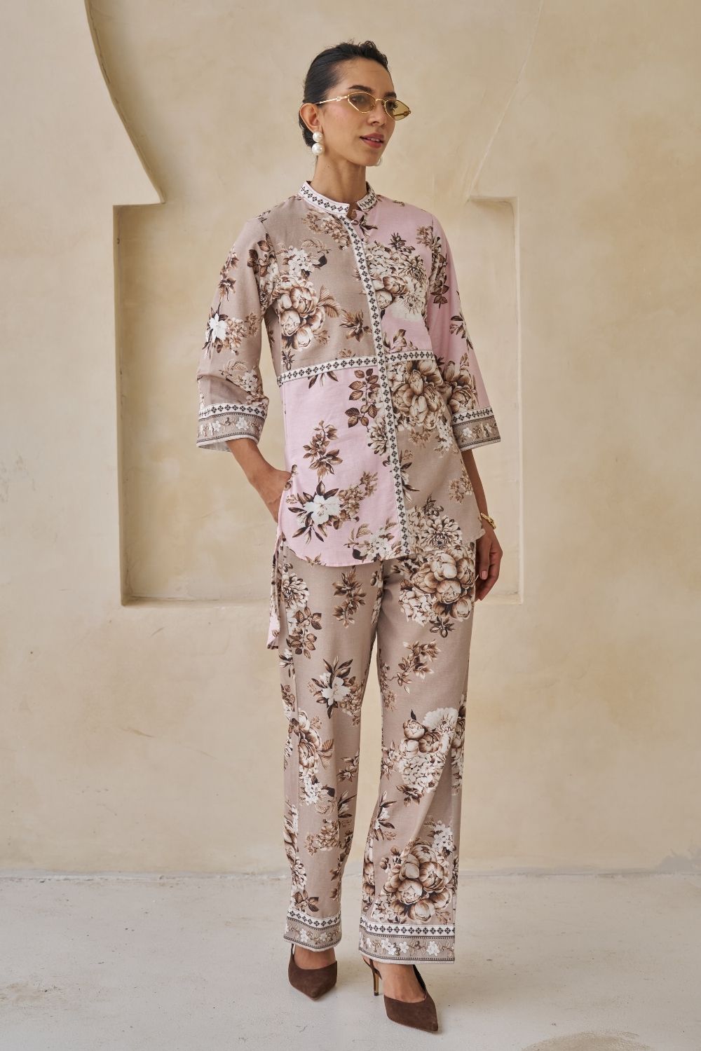 Zina High-Low Top & Pants Set