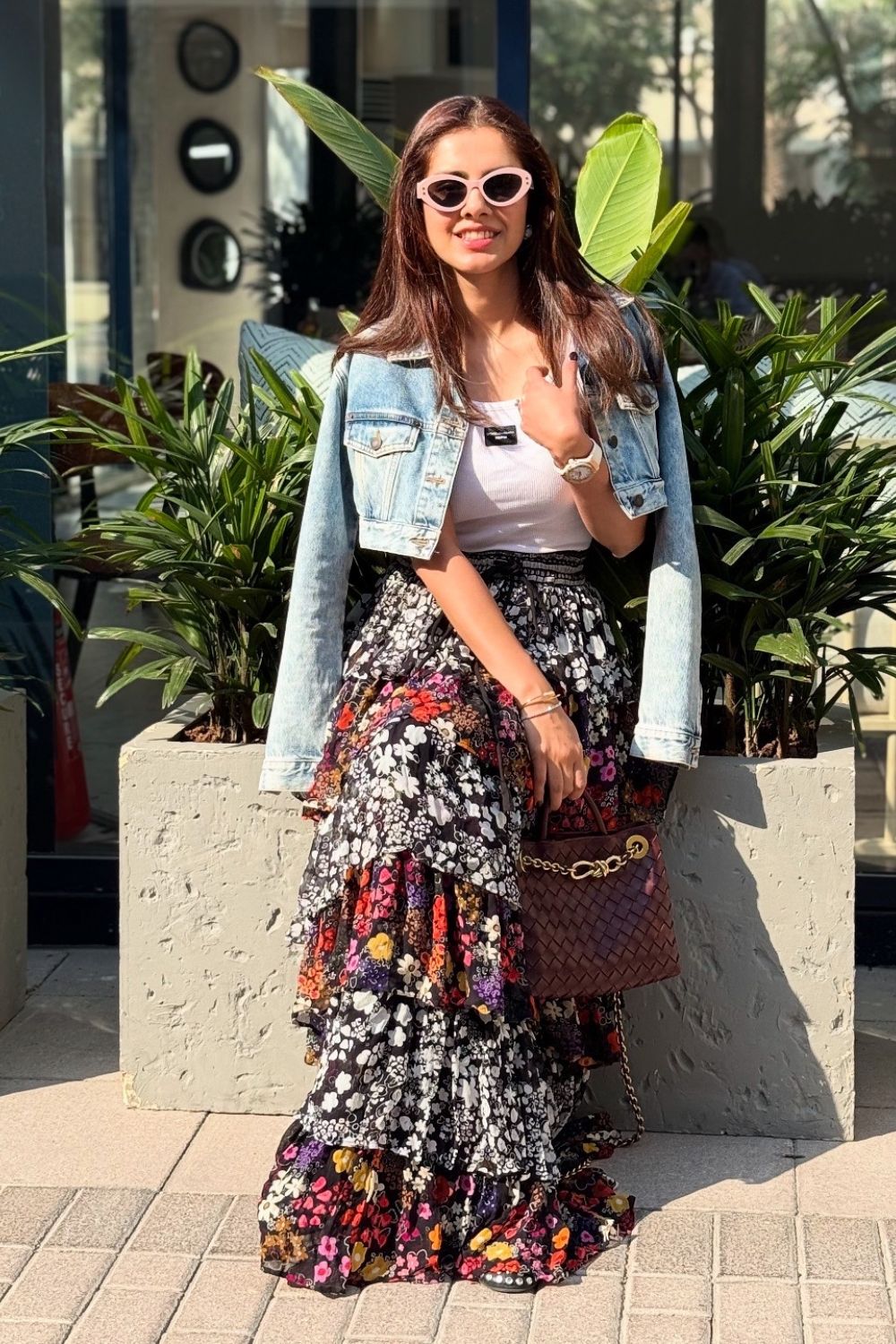 Sharnamli In Our Becca Ruffled Maxi Skirt