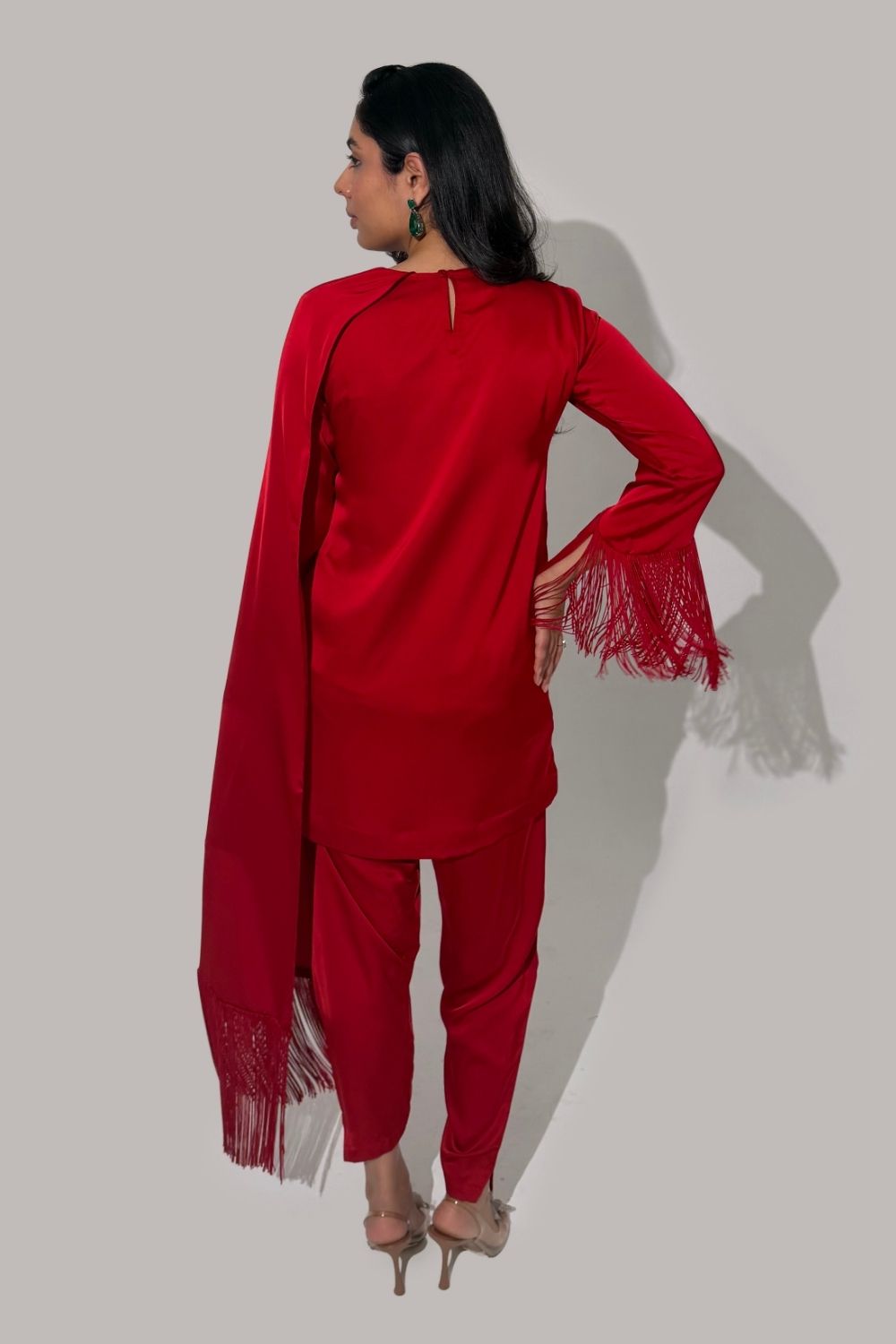 Warda Draped Kurta Set