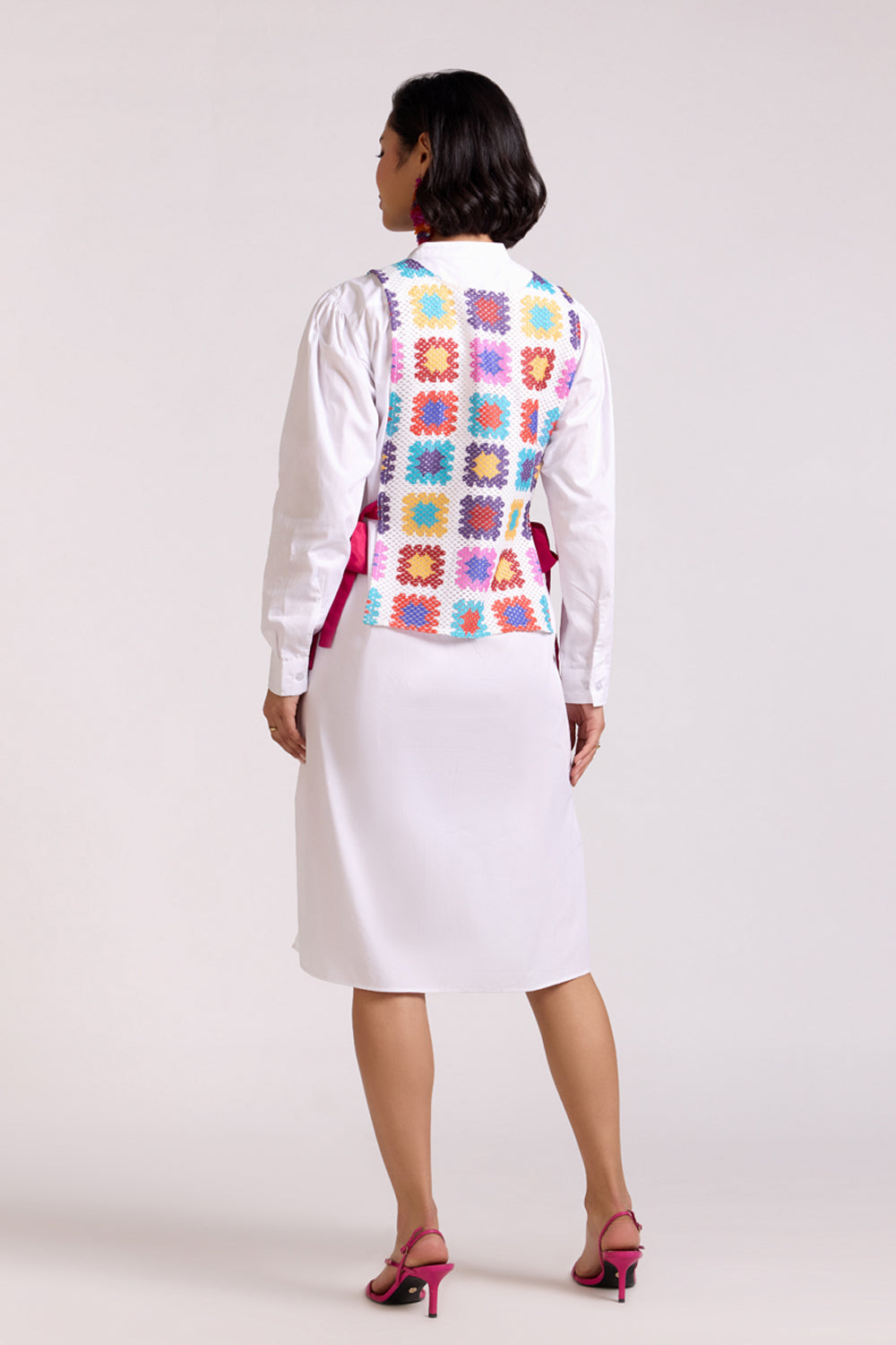 Freya Tie-up Vest & Shirt Dress