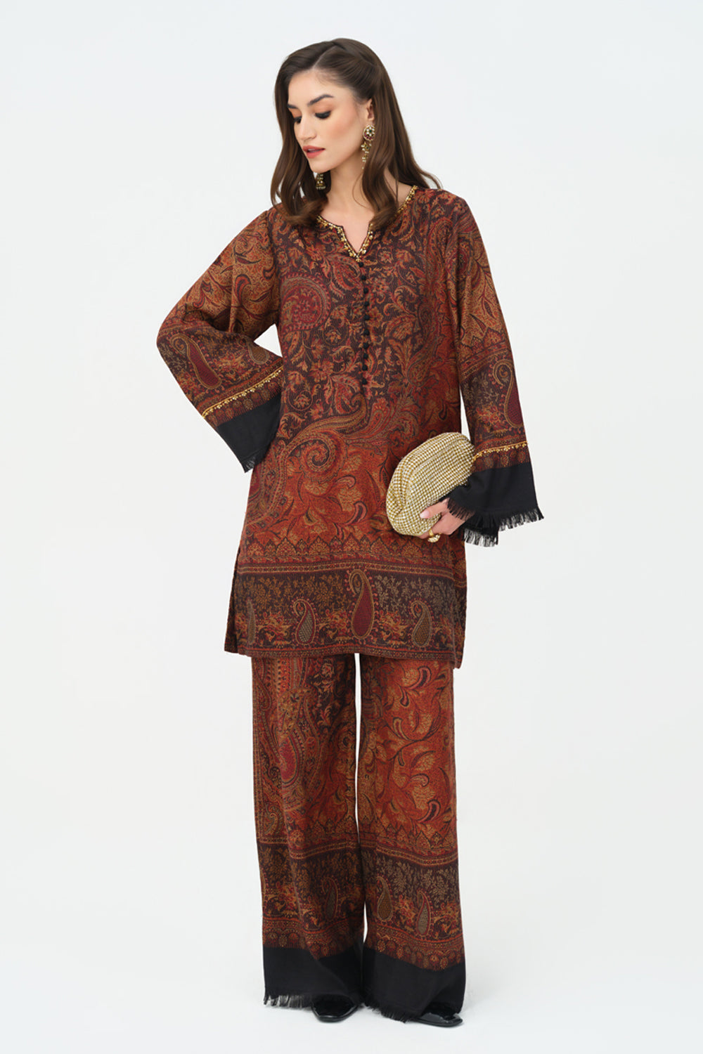 Noura Shawl Kurta Set