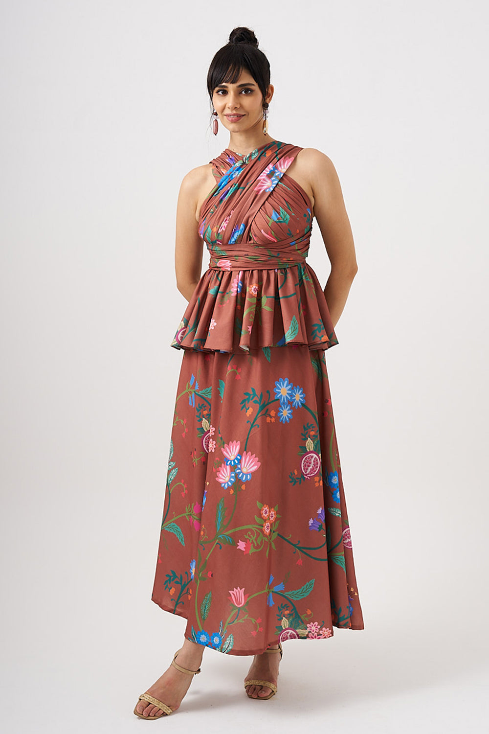 Drape Top With Skirt