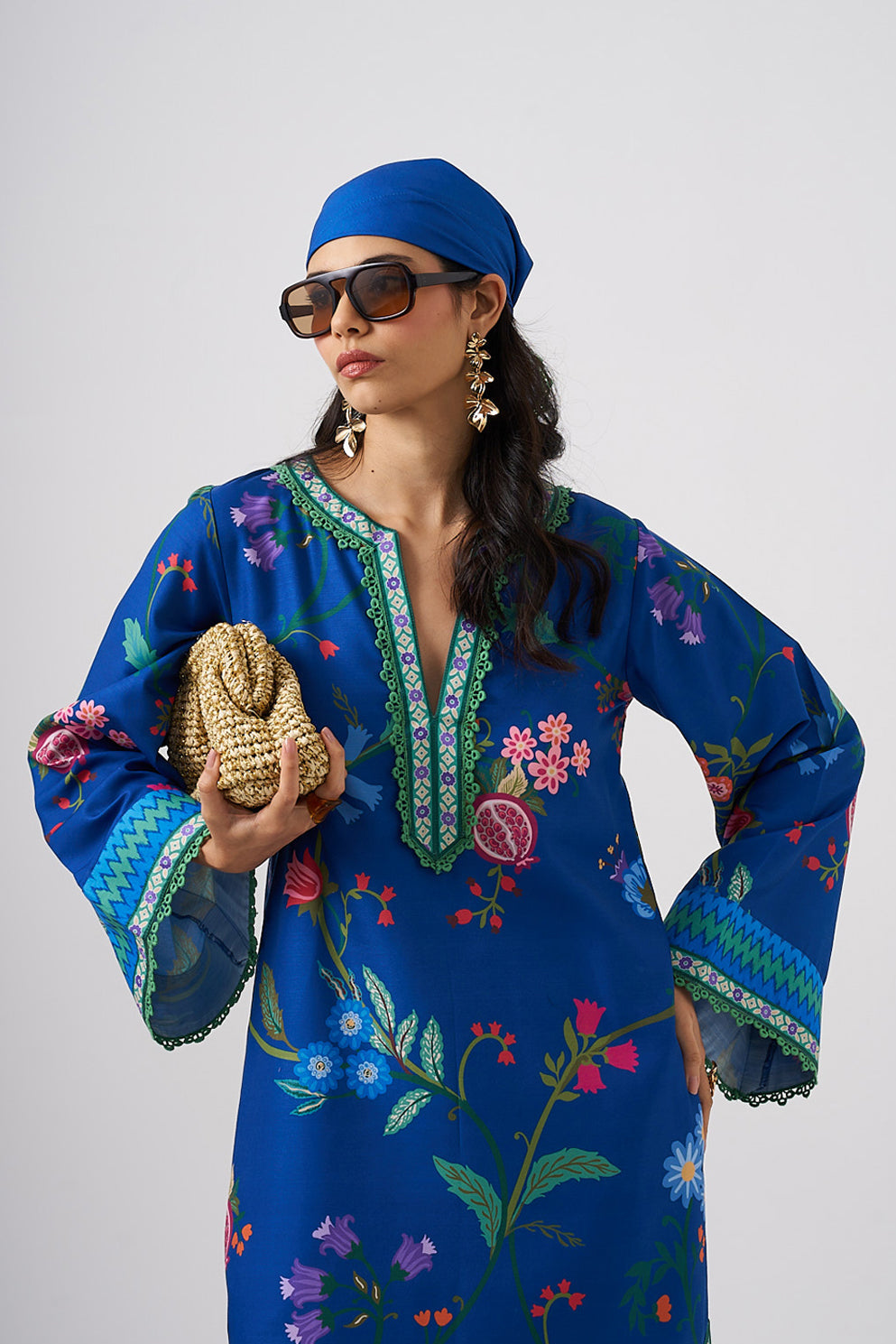 Printed Kaftan With Pants