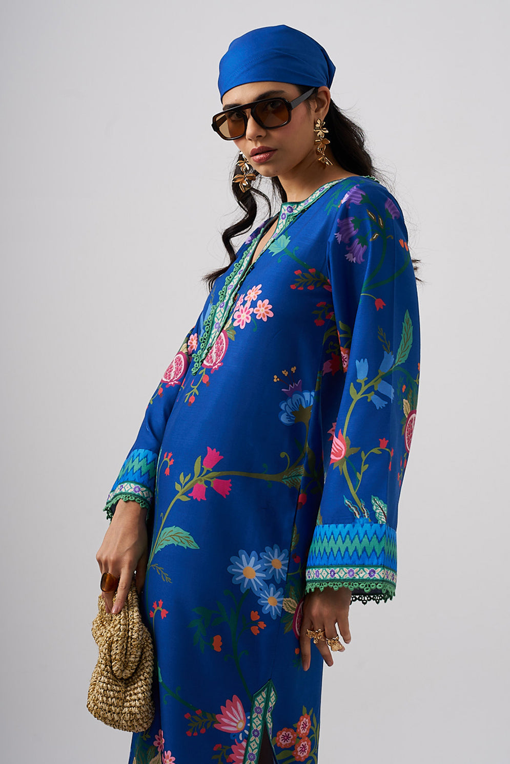 Printed Kaftan With Pants