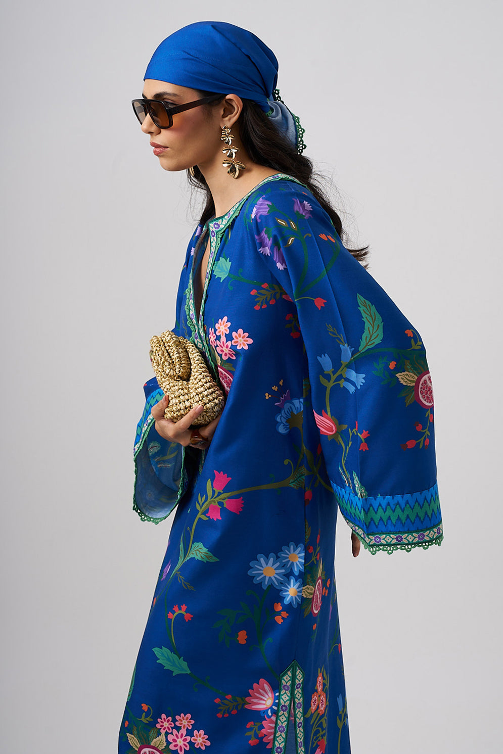 Printed Kaftan With Pants