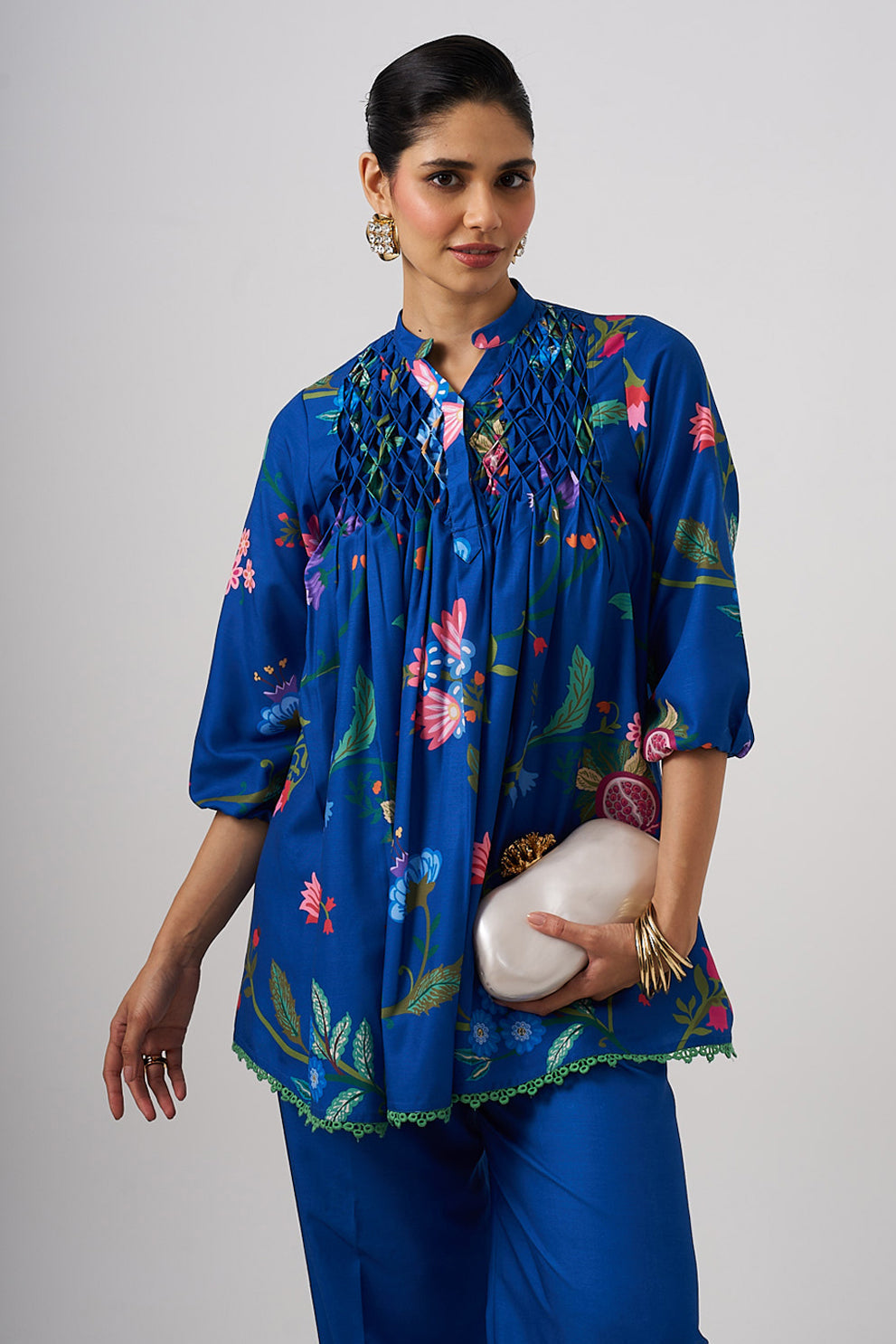 Neel Bagh Printed Short Kurta Set
