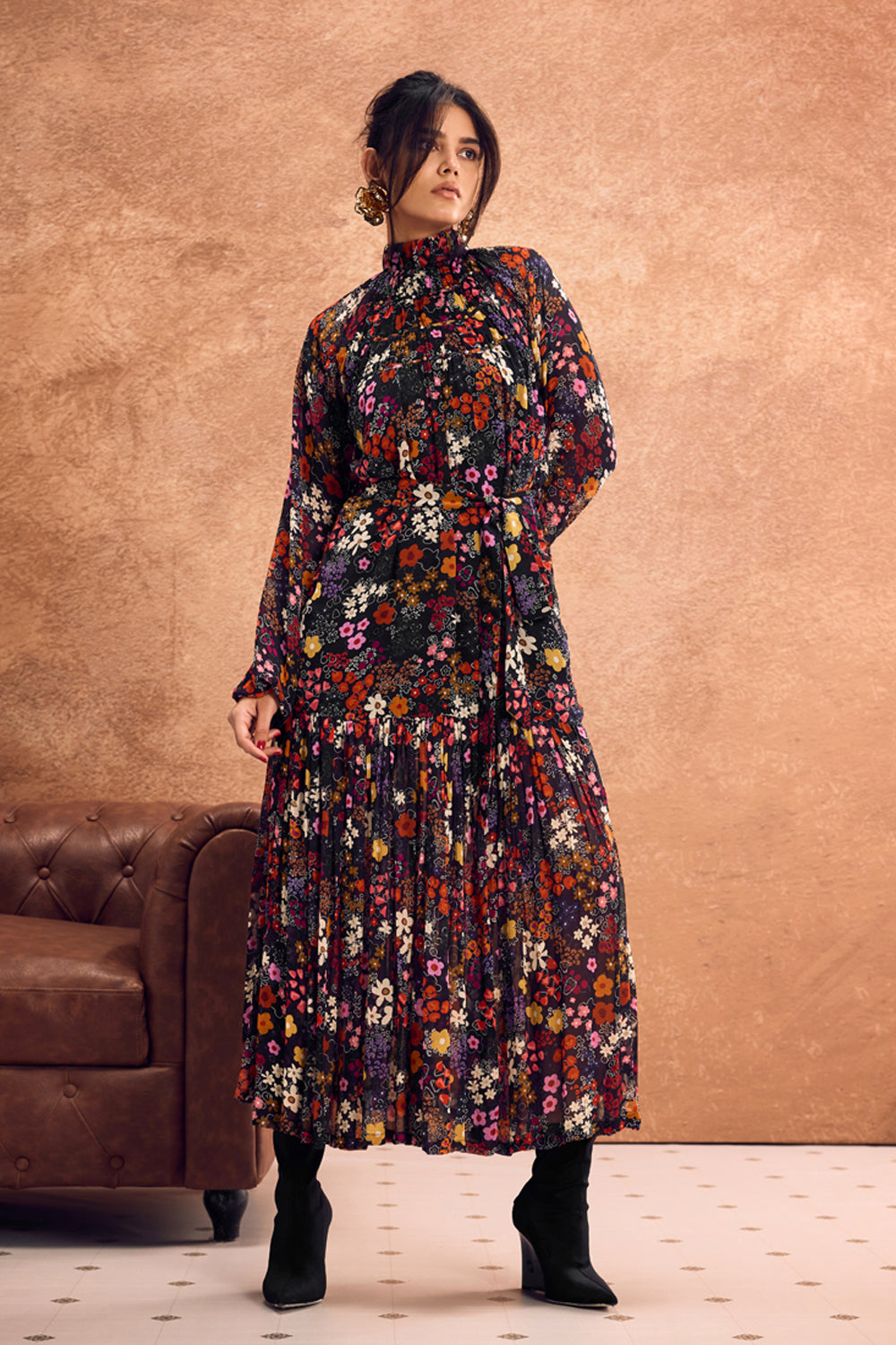 Avril High Neck Maxi Dress