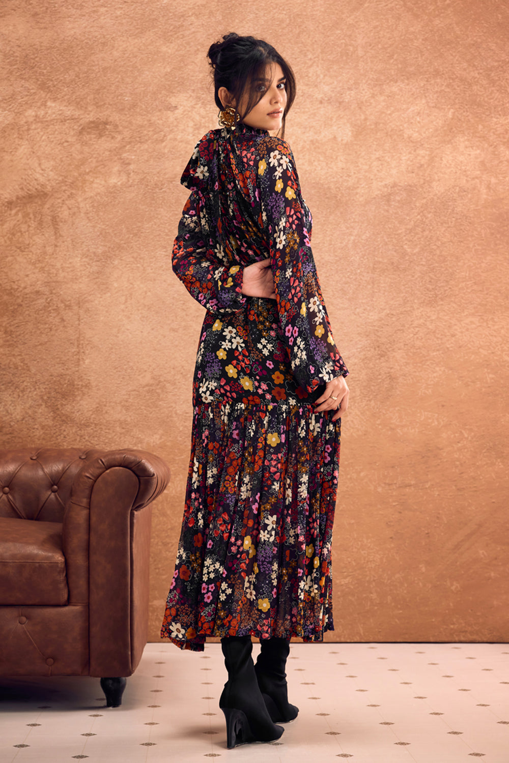 Avril High Neck Maxi Dress