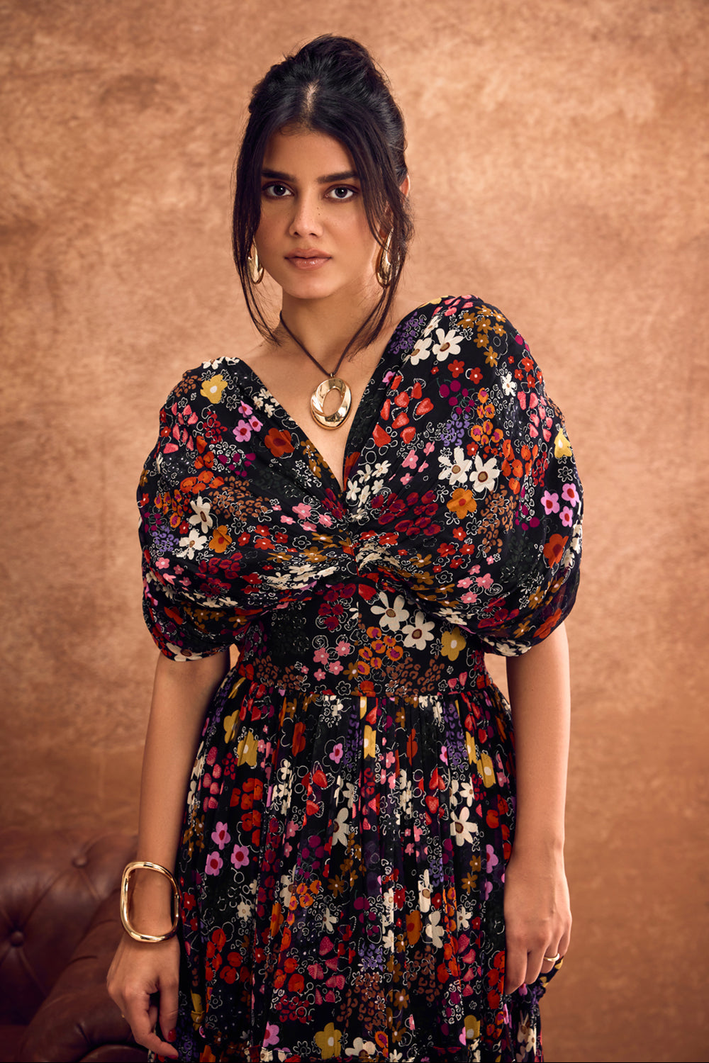 Nriti Shah In Our Bella Tiered Midi Dress
