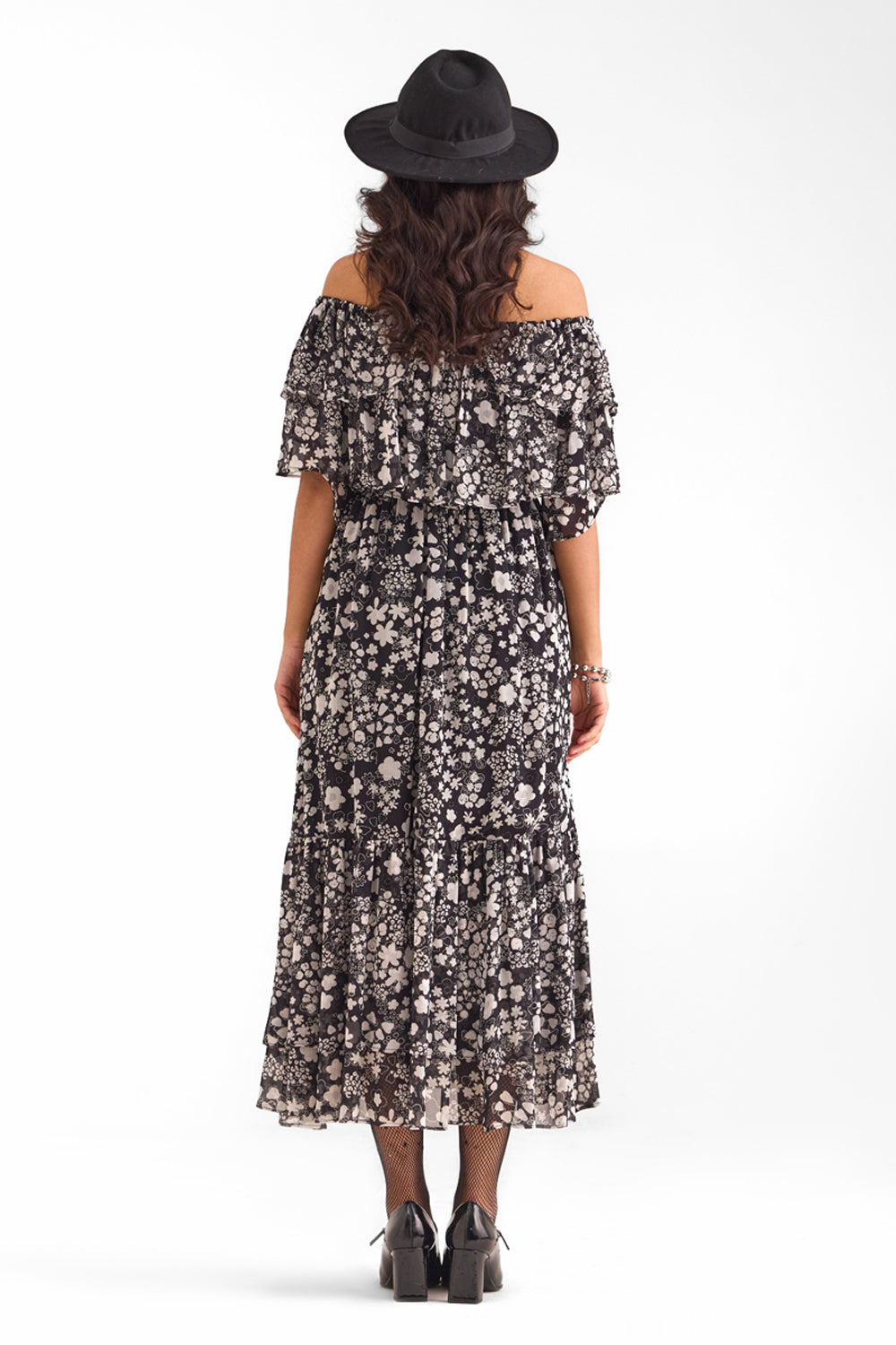 Lilou Ruffled Midi Dress