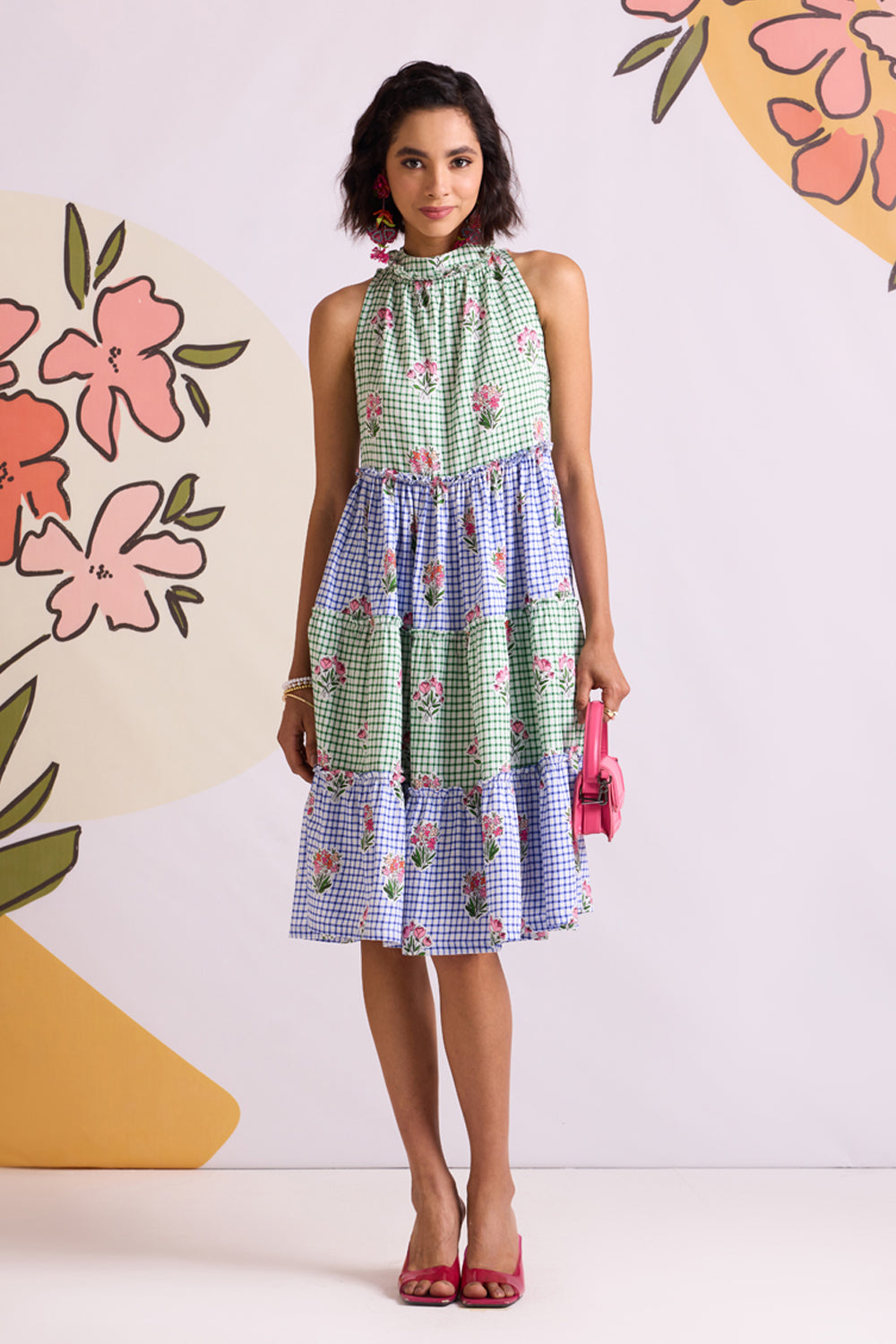 Sophia Hater Neck Dress