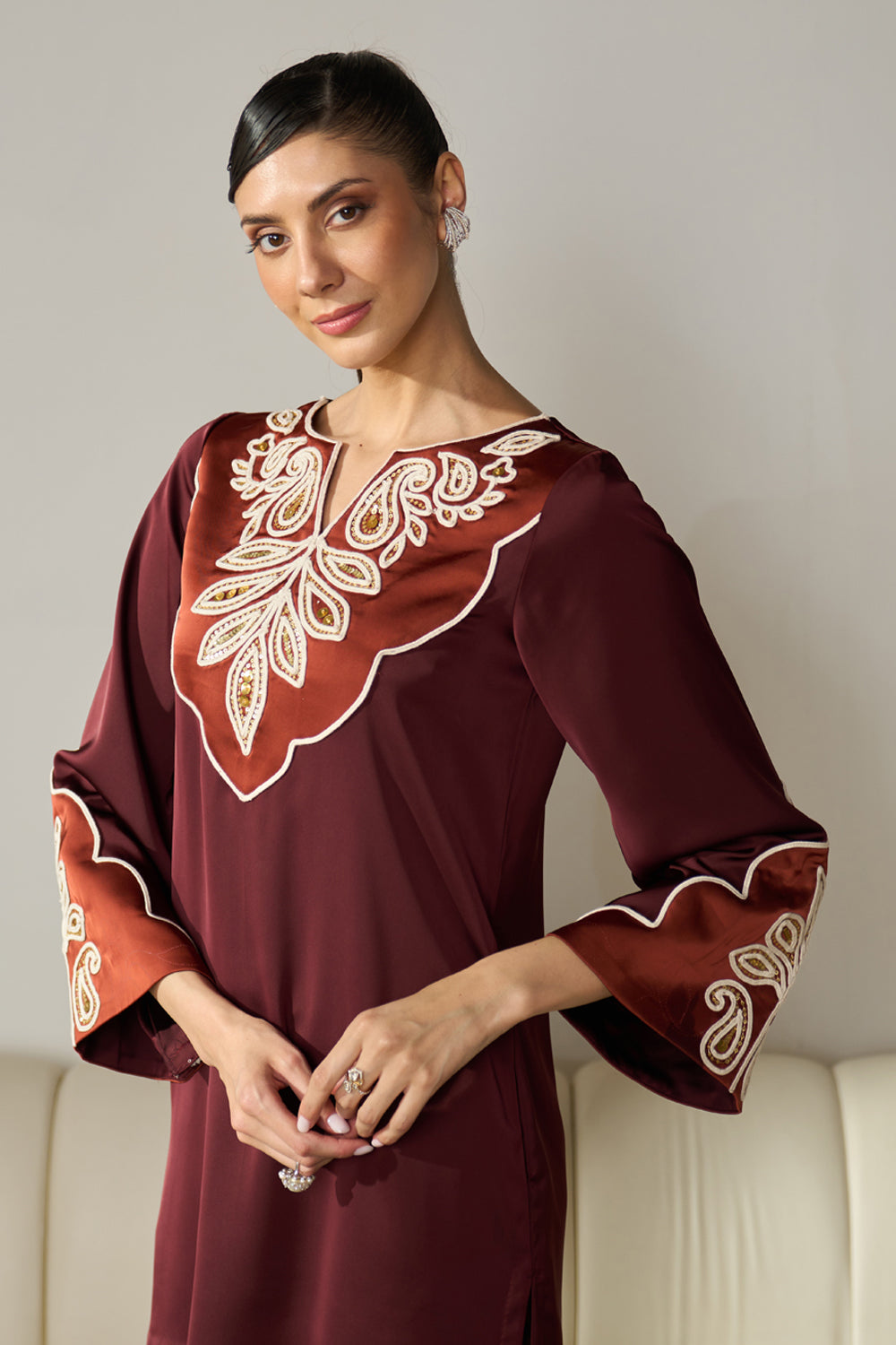 Raha Embroidered Co-ord Set