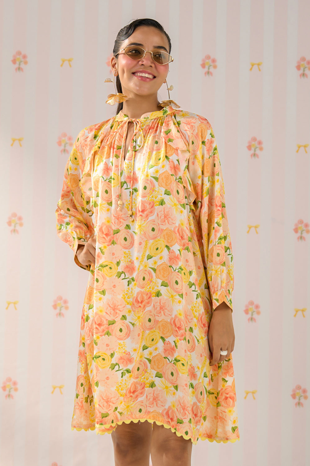 Sunbloom Ruffled Dress