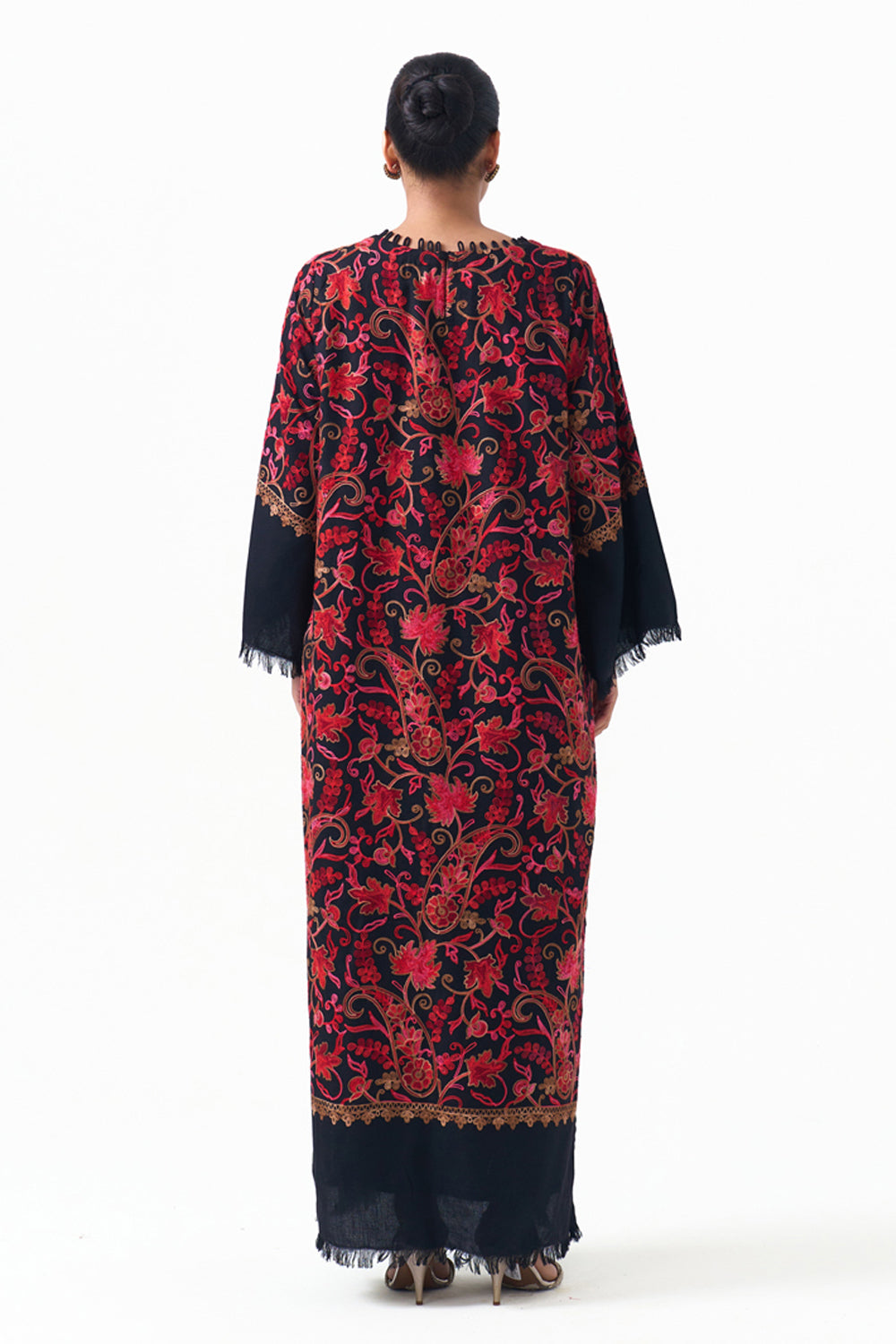 Ziya Embroidered Shawl Kaftan