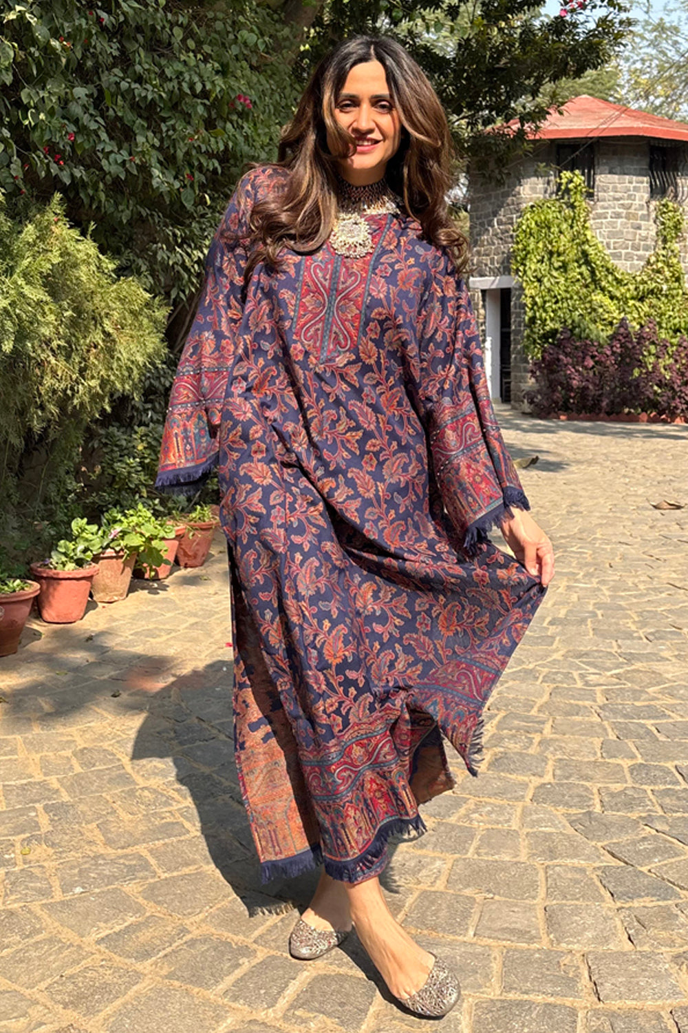 Mitali Wadhwa In Our Yana Kashmiri Shawl Kurta Set