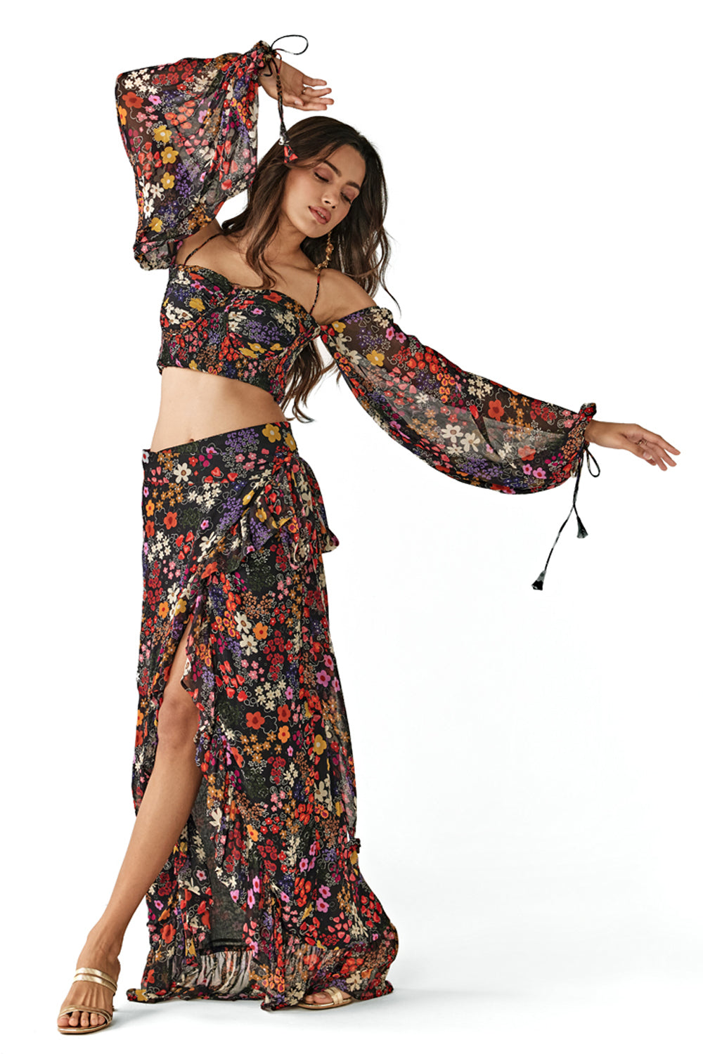 Ivy Top & Wrap Skirt Set