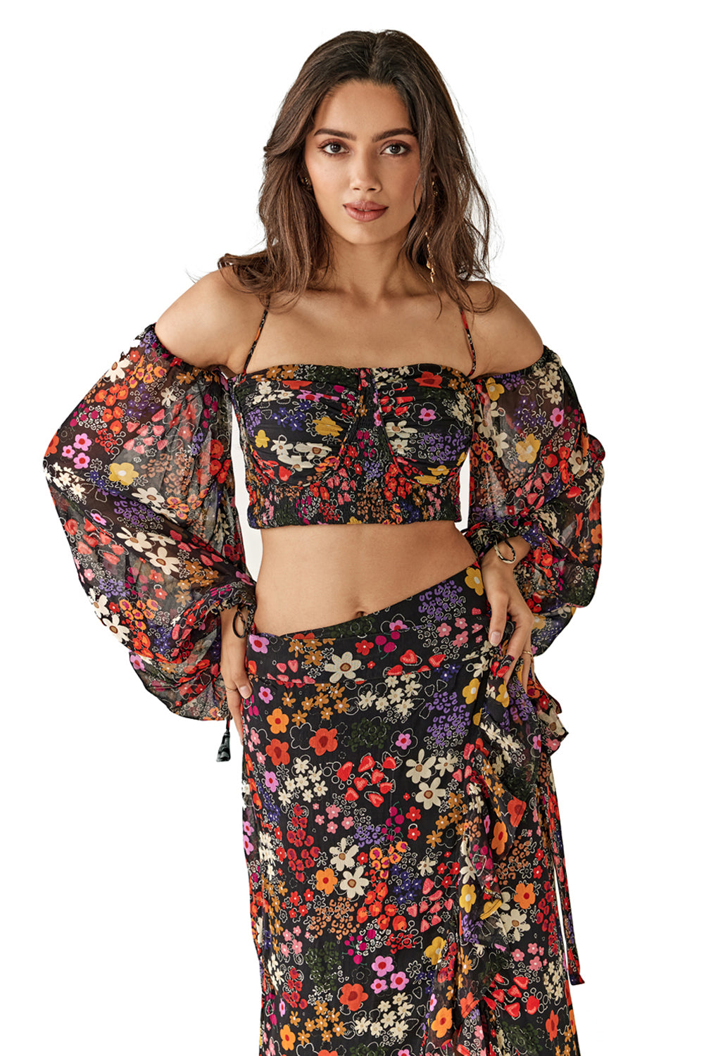 Ivy Top & Wrap Skirt Set