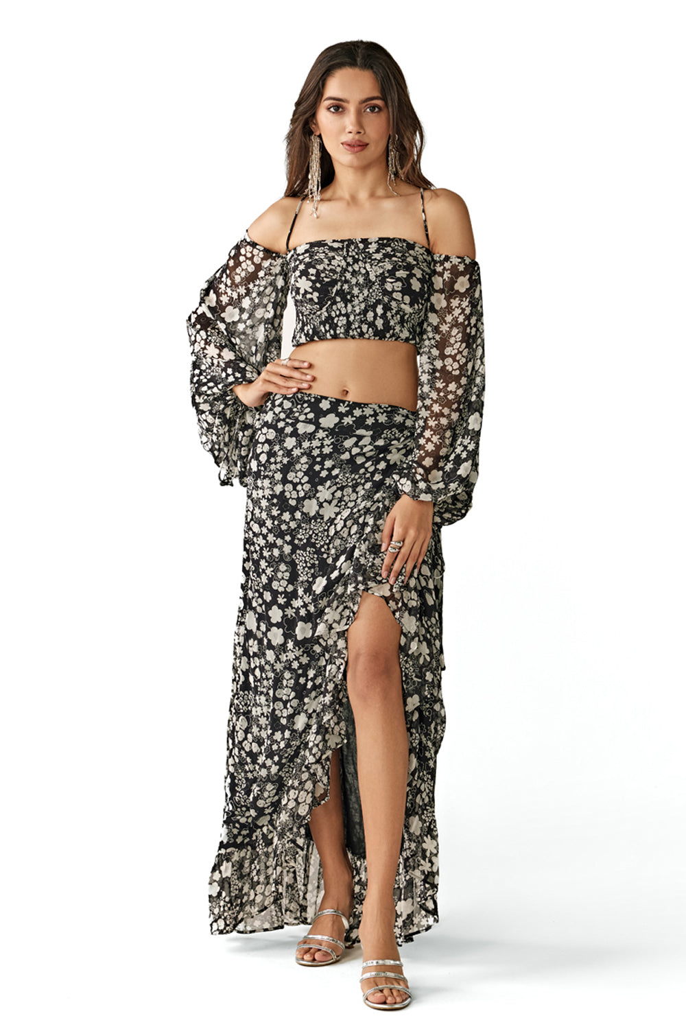 Ivana Top & Wrap Skirt Set