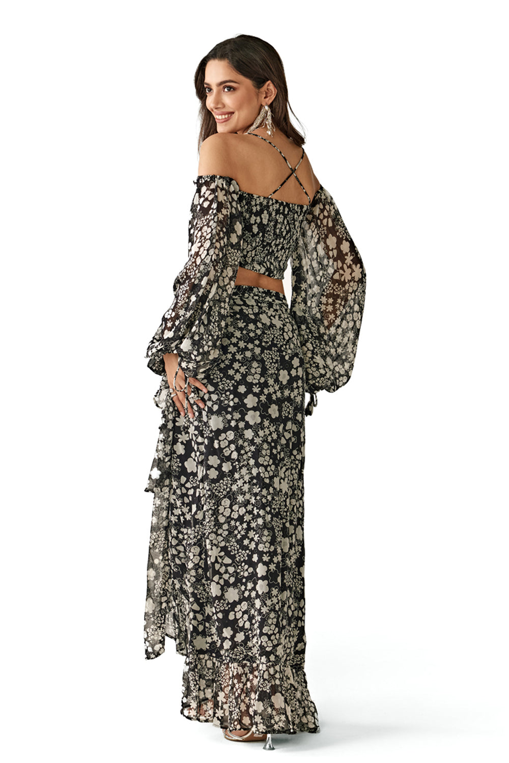 Ivana Top & Wrap Skirt Set