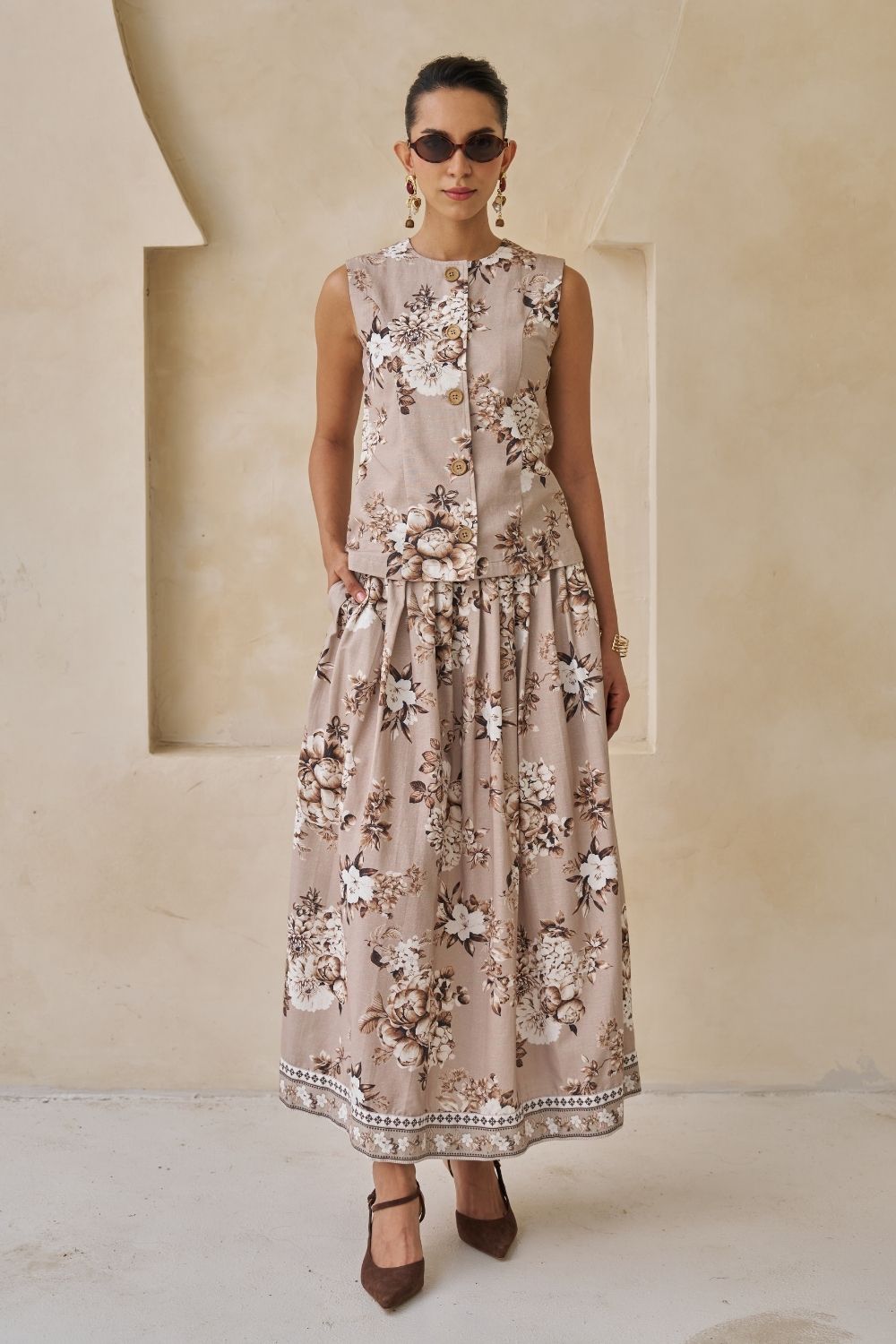 Ciara Waistcoat & Skirt Set