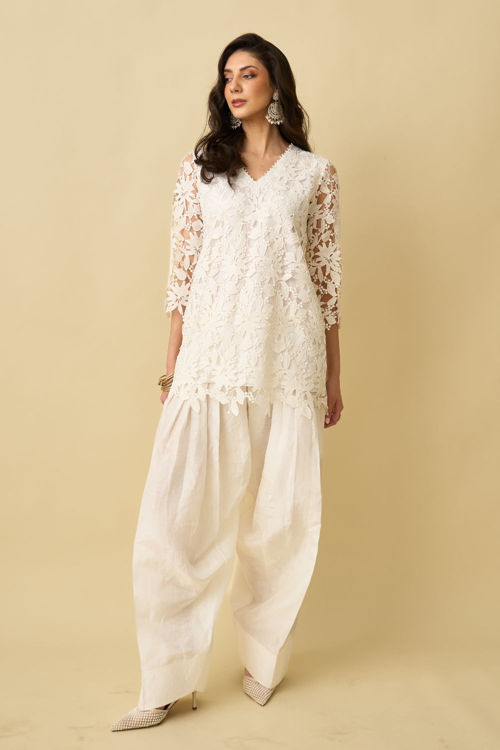 Nikita Vasdev In Our Zaira Lace Farshi Shalwar Set
