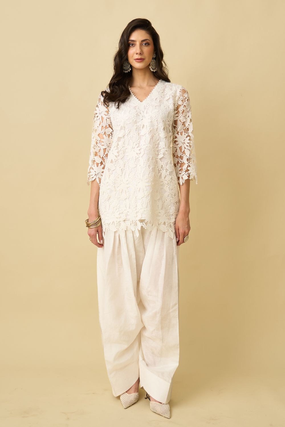 Nikita Vasdev In Our Zaira Lace Farshi Shalwar Set