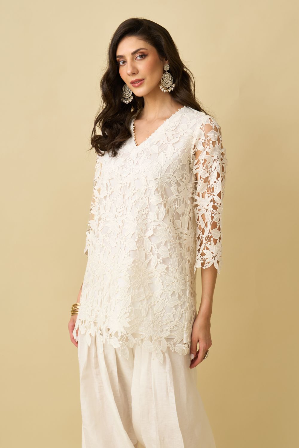 Nikita Vasdev In Our Zaira Lace Farshi Shalwar Set