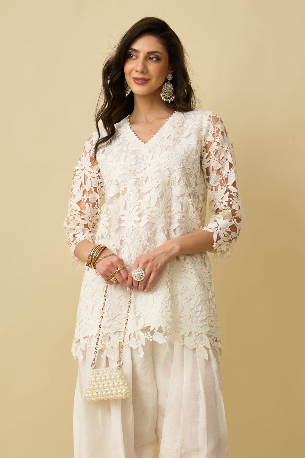 Nikita Vasdev In Our Zaira Lace Farshi Shalwar Set