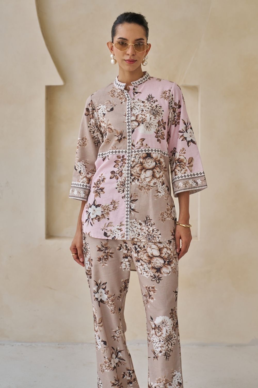Zina High-Low Top & Pants Set