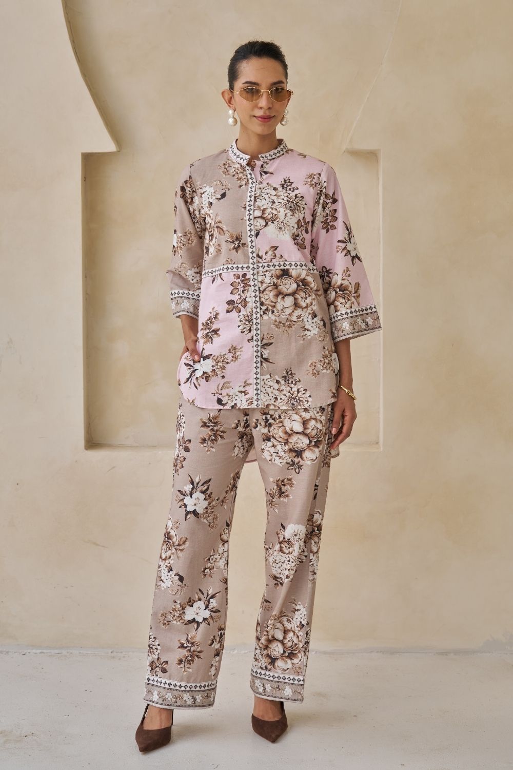 Zina High-Low Top & Pants Set