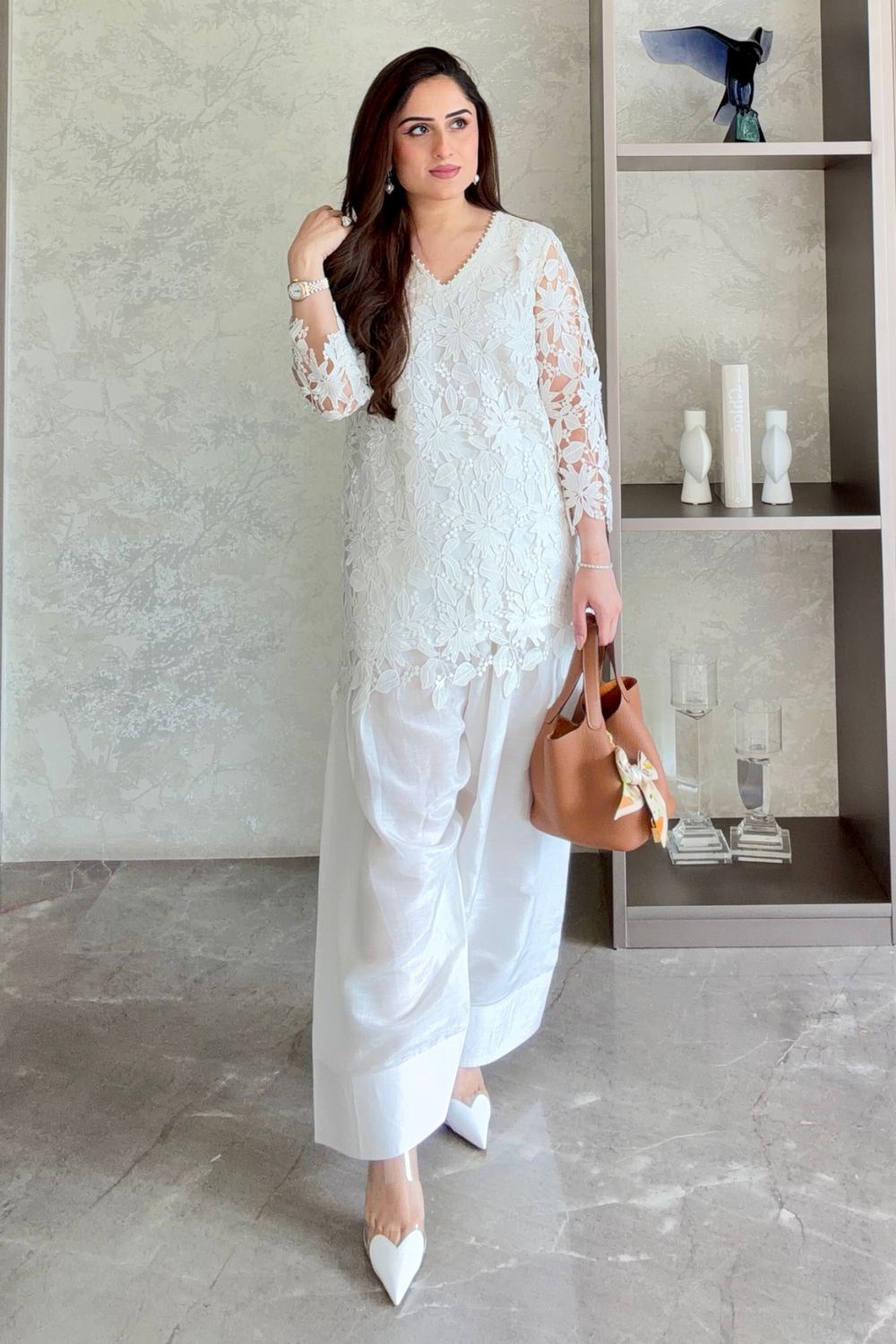 Nikita Vasdev In Our Zaira Lace Farshi Shalwar Set