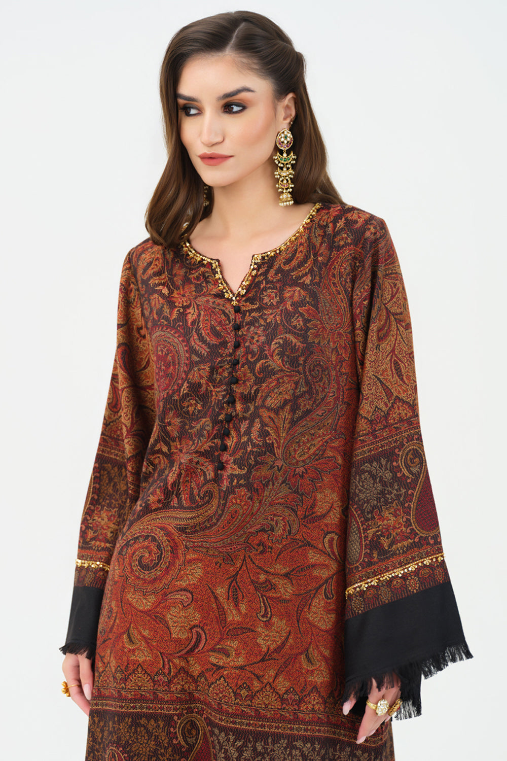 Noura Shawl Kurta Set