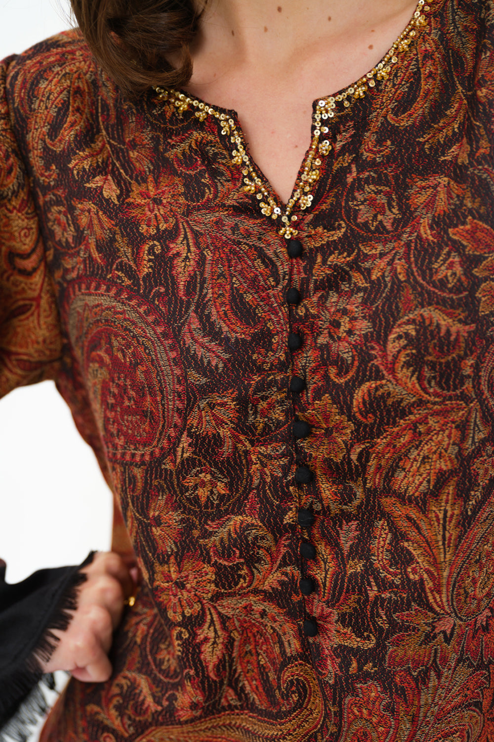 Noura Shawl Kurta Set