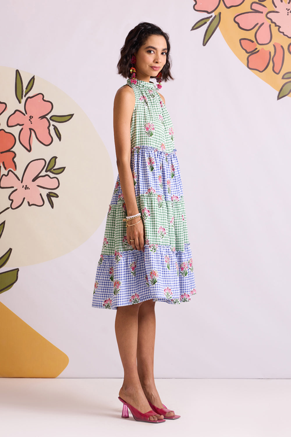 Sophia Hater Neck Dress