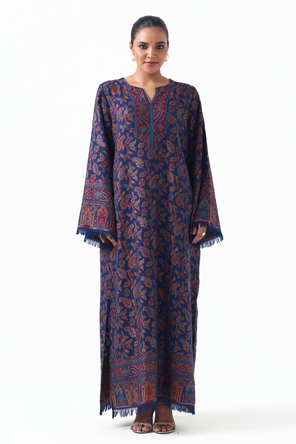 Azura Embroidered Shawl Kaftan