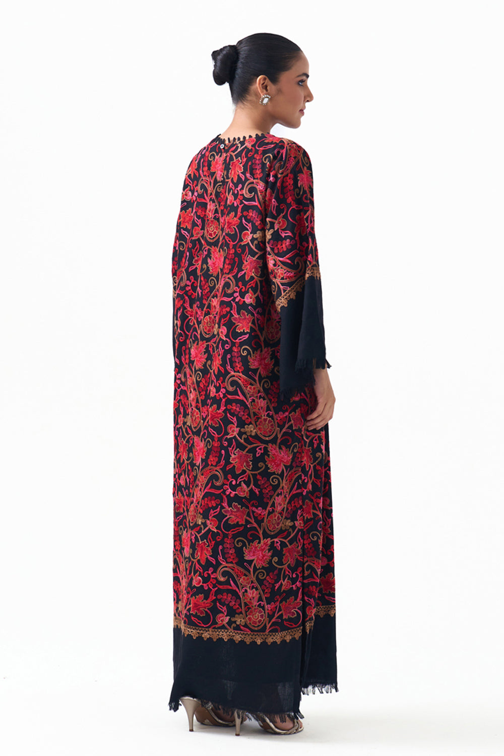 Ziya Embroidered Shawl Kaftan