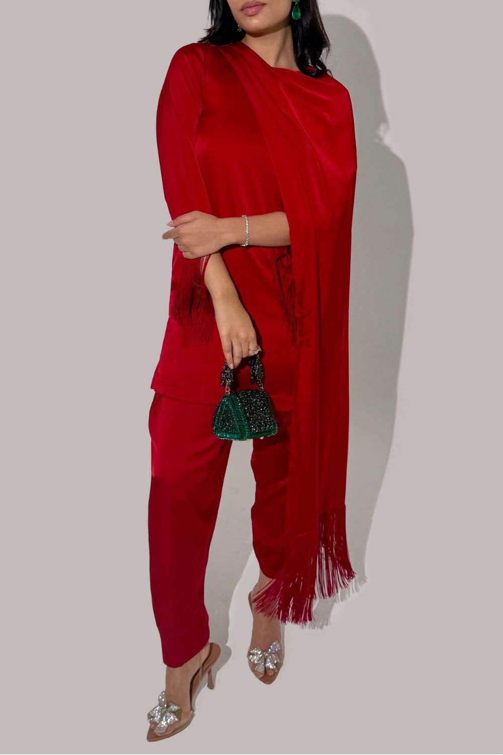 Warda Draped Kurta Set